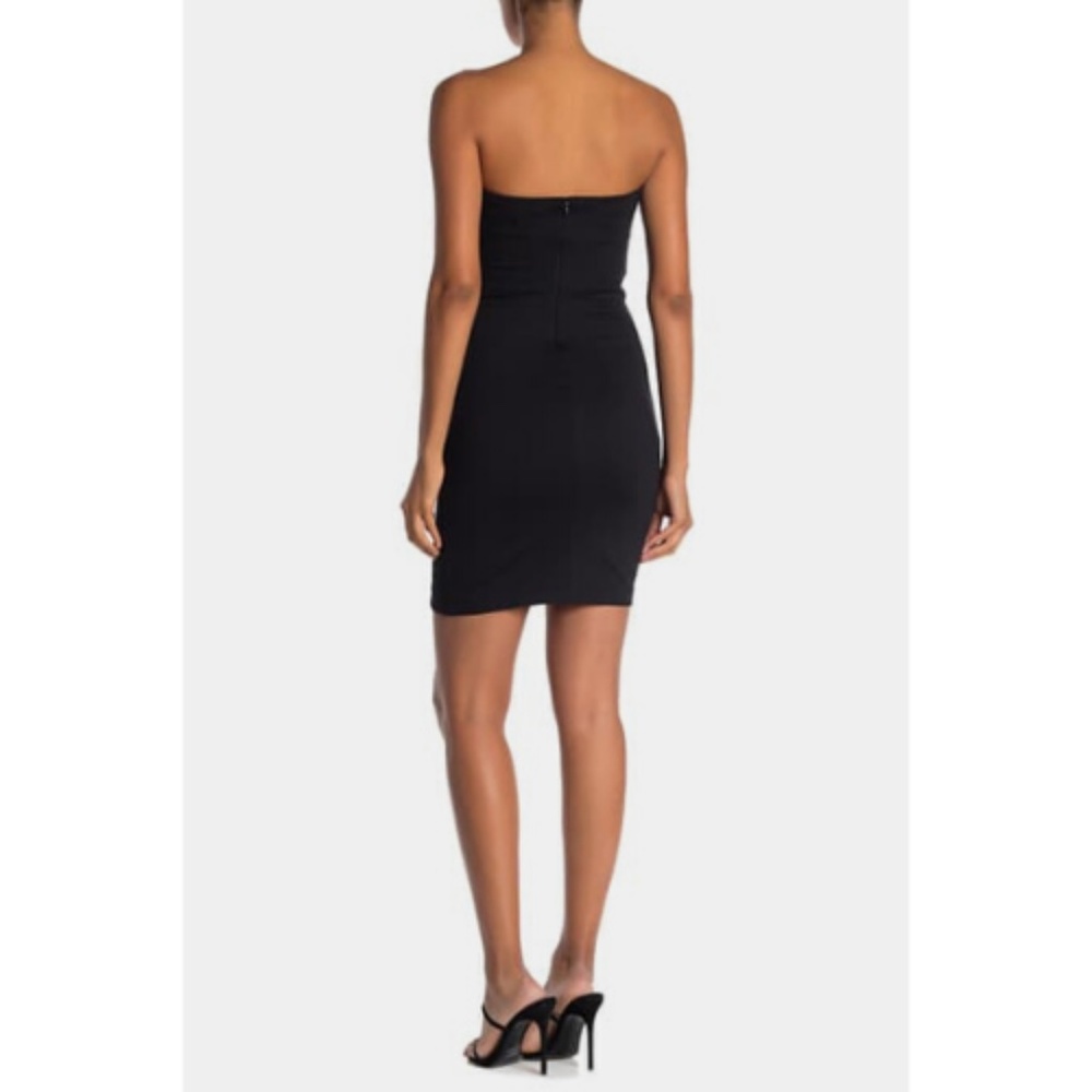 NWT Love by Design Strapless Side Ruched Dress L - Picture 2 of 5